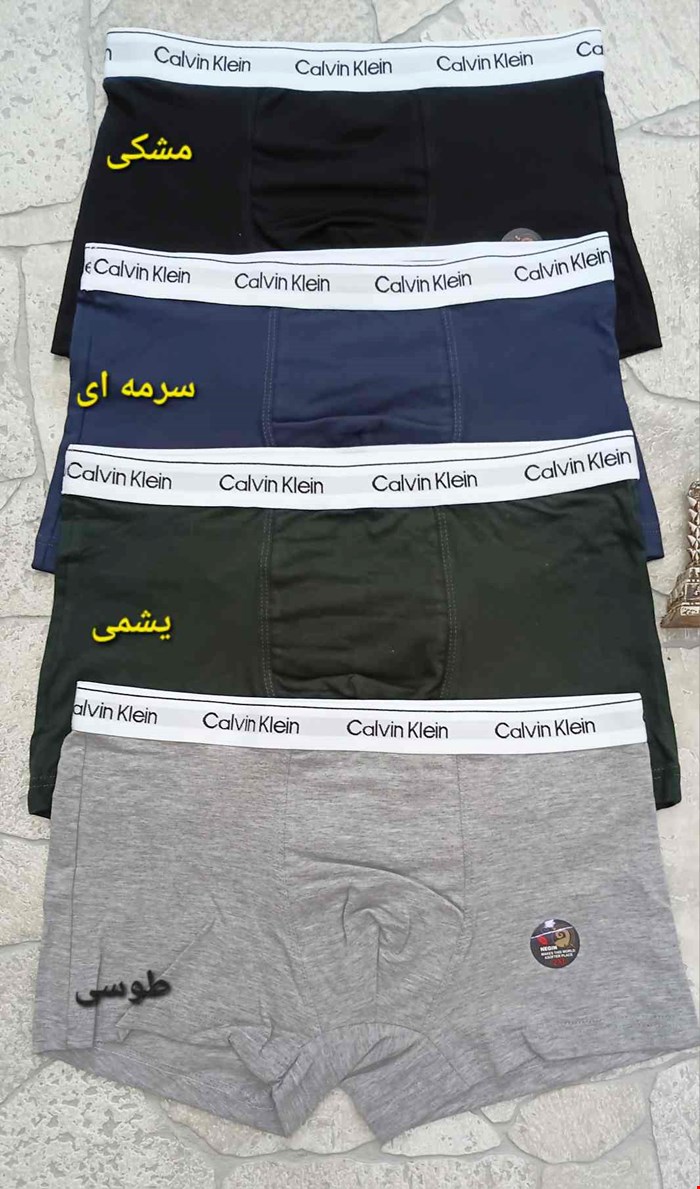 شورت مردانه نیم پا نخ پنبه اعلا با کش کلوین کلین